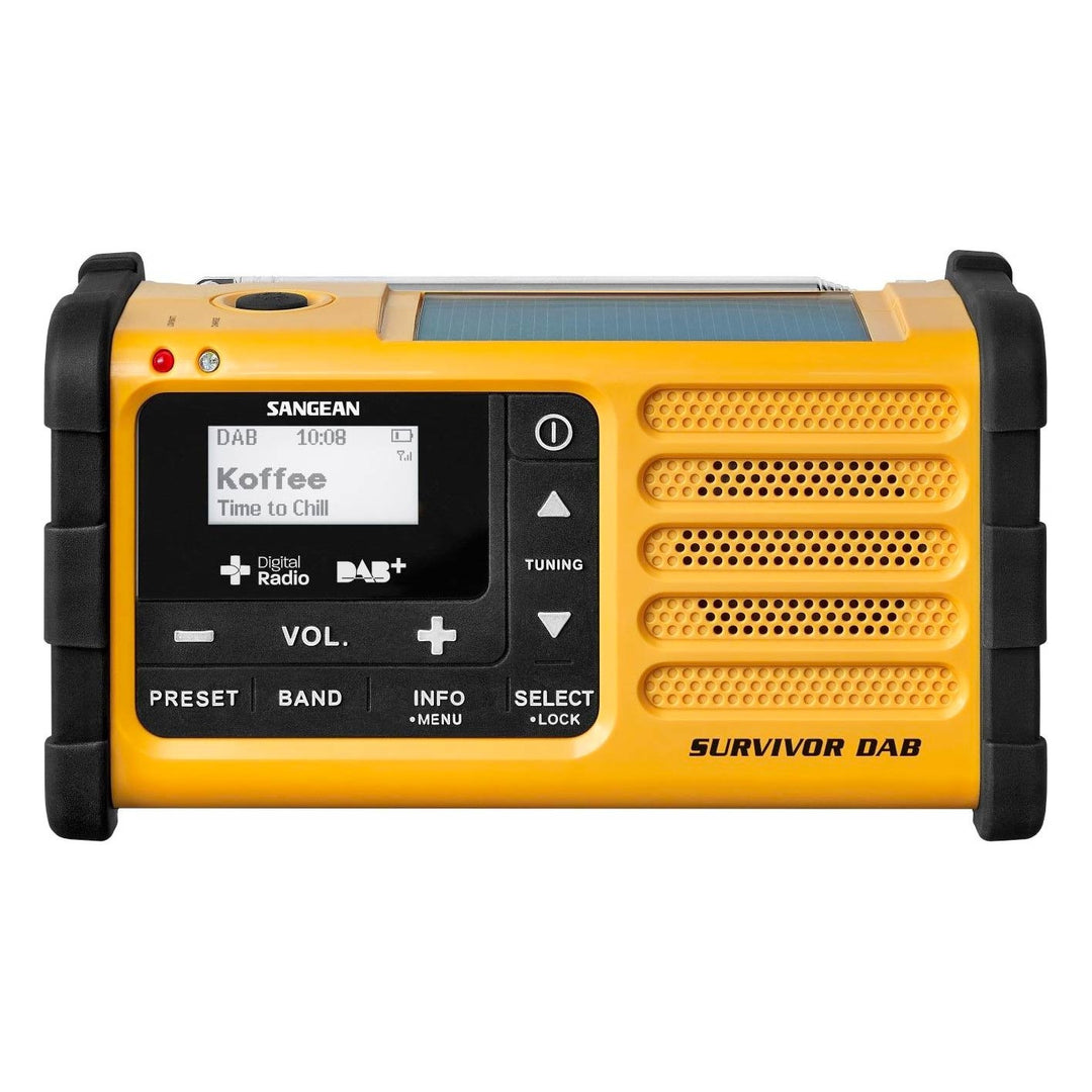Sangean MMR-88 DAB+ Draagbare Noodradio Geel/Zwart